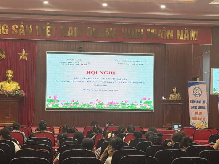 Xã Phú Xuyên tổ chức tập huấn kỹ năng tư vấn, tham vấn cho cộng tác viên làm công tác bảo vệ trẻ em- Ảnh 2.