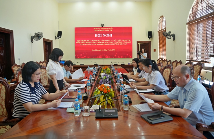 SƠN TÂY TIẾP NHẬN 321 TÁC PHẨM DỰ THI CHÍNH LUẬN BẢO VỆ NỀN TẢNG TƯ TƯỞNG CỦA ĐẢNG NĂM 2026- Ảnh 1.