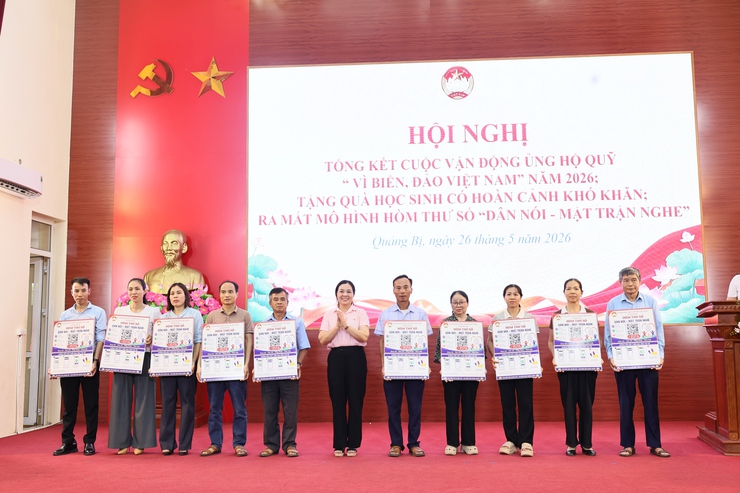 Ủy ban MTTQ Việt Nam xã Quảng Bị: Tổng kết cuộc vận động Quỹ “Vì biển, đảo Việt Nam” năm 2026; trao tặng xe đạp cho học sinh có hoàn cảnh khó khăn- Ảnh 11.
