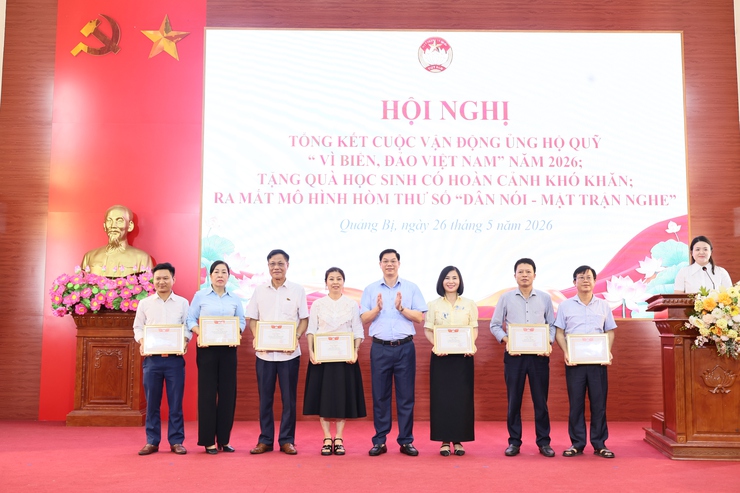 Ủy ban MTTQ Việt Nam xã Quảng Bị: Tổng kết cuộc vận động Quỹ “Vì biển, đảo Việt Nam” năm 2026; trao tặng xe đạp cho học sinh có hoàn cảnh khó khăn- Ảnh 4.