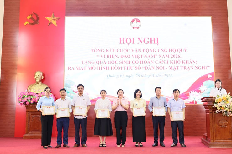 Ủy ban MTTQ Việt Nam xã Quảng Bị: Tổng kết cuộc vận động Quỹ “Vì biển, đảo Việt Nam” năm 2026; trao tặng xe đạp cho học sinh có hoàn cảnh khó khăn- Ảnh 5.