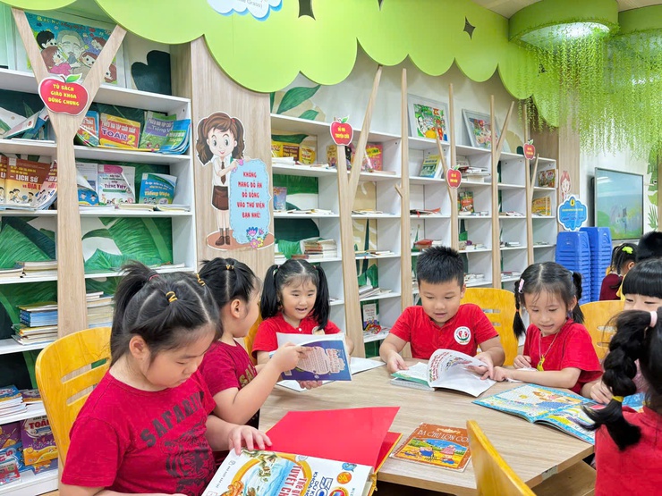TRẺ MẪU GIÁO 5 TUỔI TRƯỜNG MẦM NON HOA MAI THAM QUAN TRƯỜNG TIỂU HỌC TÂN MAI- Ảnh 4.