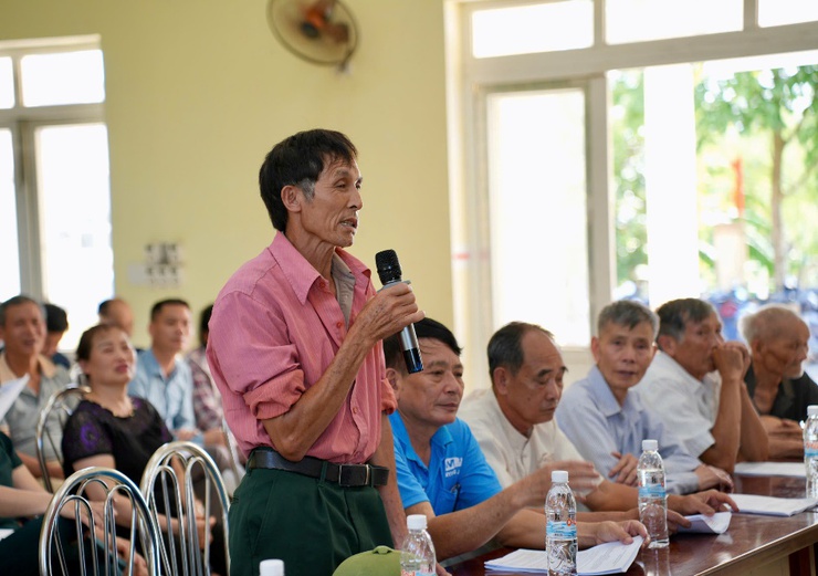 HỘI NGHỊ TUYÊN TRUYỀN, PHỔ BIẾN CHÍNH SÁCH BỒI THƯỜNG, HỖ TRỢ GPMB DỰ ÁN CẢI TẠO, NÂNG CẤP TUYẾN ĐƯỜNG 35 TRÊN ĐỊA BÀN XÃ- Ảnh 5.