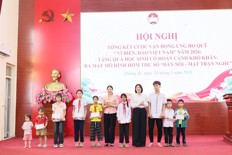 Ủy ban MTTQ Việt Nam xã Quảng Bị: Tổng kết cuộc vận động Quỹ “Vì biển, đảo Việt Nam” năm 2026; trao tặng xe đạp cho học sinh có hoàn cảnh khó khăn- Ảnh 9.