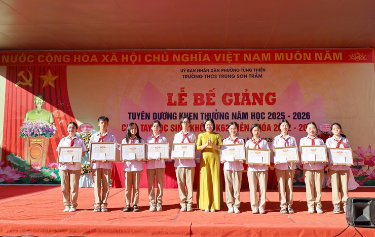 Các trường học trên địa bàn phường Tùng Thiện tưng bừng bế giảng năm học 2025 – 2026- Ảnh 4.
