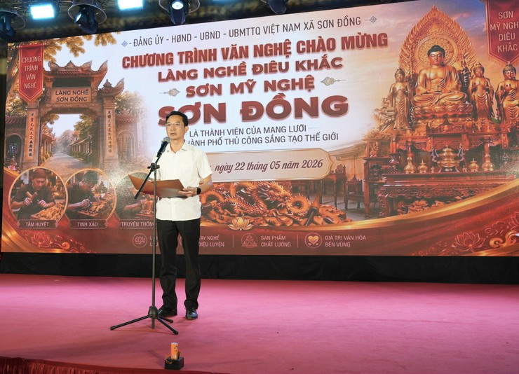 Đêm văn nghệ chào mừng làng nghề điêu khắc sơn mỹ nghệ trở thành thành viên Mạng lưới các Thành phố thủ công sáng tạo Thế giới- Ảnh 4.