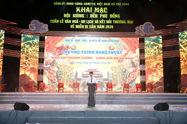 Chương trình nghệ thuật “Hào khí Thánh Gióng – Vang mãi ngàn năm” Lan tỏa niềm tự hào quê hương Phù Đổng anh hùng- Ảnh 2.