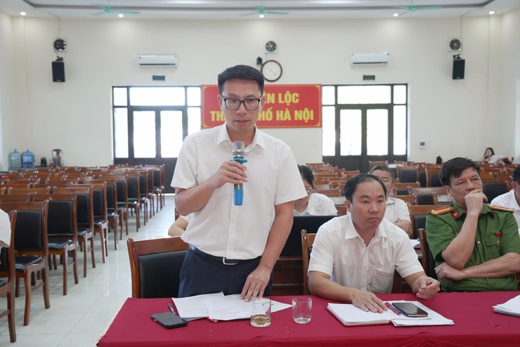 UBND xã Thiên Lộc tổ chức Hội nghị triển khai phương án cưỡng chế thi hành Quyết định xử phạt vi phạm hành chính đối với các công trình vi phạm đất đai tại thôn Mạch Lũng, thôn Đại Độ- Ảnh 7.
