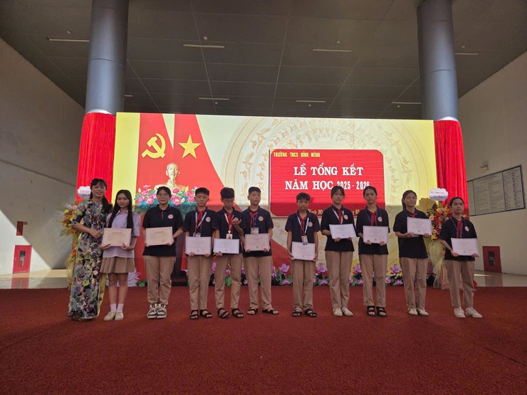 Trường THCS Bình Minh tổng kết năm học với nhiều dấu ấn- Ảnh 3.