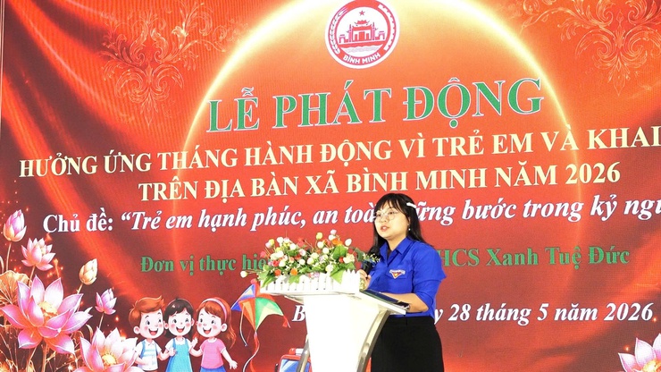 Lễ phát động hưởng ứng Tháng hành động vì trẻ em  và khai mạc hè trên địa bàn xã Bình Minh năm 2026- Ảnh 5.