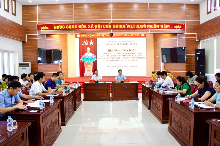 Đảng bộ phường Phú Thượng tổ chức tọa đàm nâng cao chất lượng sinh hoạt chi bộ gắn với xây dựng mô hình “Chi bộ bốn tốt”- Ảnh 1.