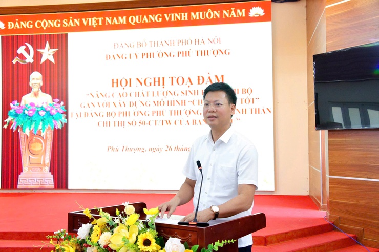 Đảng bộ phường Phú Thượng tổ chức tọa đàm nâng cao chất lượng sinh hoạt chi bộ gắn với xây dựng mô hình “Chi bộ bốn tốt”- Ảnh 11.