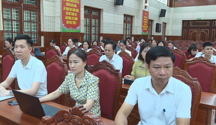 Phúc Thọ tập huấn sử dụng hệ thống quản trị thực thi nhiệm vụ và đánh giá cán bộ trên nền tảng HanoiWork- Ảnh 3.