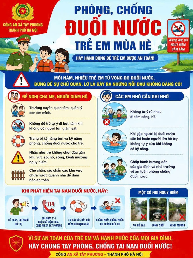 PHÒNG, CHỐNG ĐUỐI NƯỚC TRẺ EM TRONG DỊP HÈ- Ảnh 1.