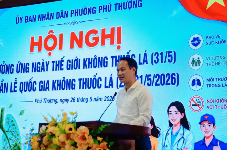 Phường Phú Thượng hưởng ứng Tuần lễ Quốc gia không thuốc lá và Ngày Thế giới không thuốc lá năm 2026- Ảnh 4.