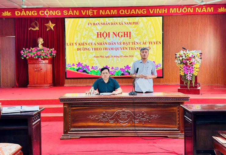 Nam Phù lấy ý kiến nhân dân đặt tên 3 tuyến đường triển khai đồng bố công tác đánh số nhà- Ảnh 1.
