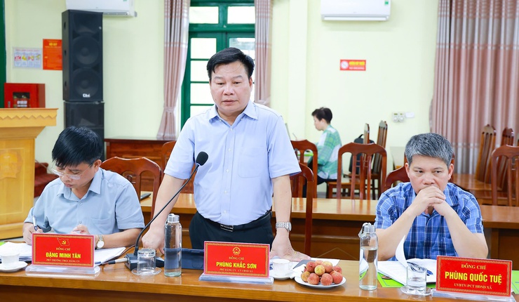 Hội nghị giám sát hiệu quả thực hiện Chương trình mục tiêu quốc gia phát triển kinh tế - xã hội vùng đồng bào dân tộc thiểu số và miền núi giai đoạn 2021 - 2026 tại xã Yên Xuân- Ảnh 4.