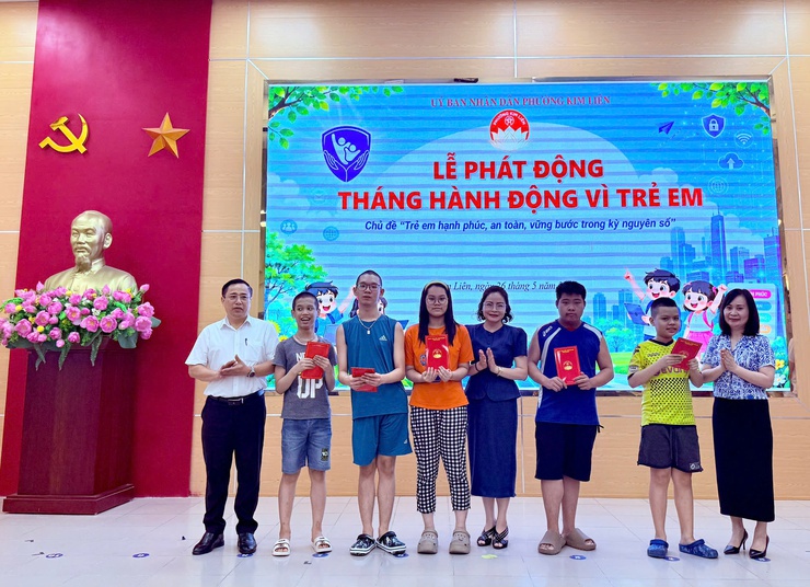 Phường Kim Liên tổ chức Lễ phát động Tháng hành động vì trẻ em năm 2026- Ảnh 5.