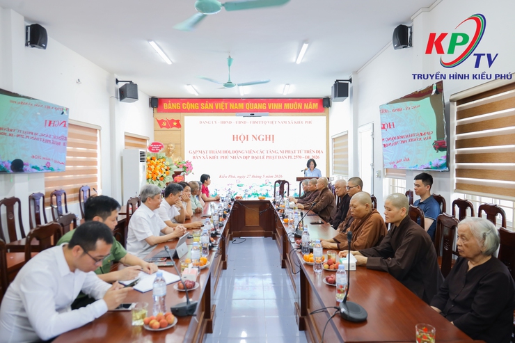 Xã Kiều Phú tổ chức gặp mặt, chúc mừng Chư tôn đức Tăng Ni và đồng bào Phật tử nhân dịp Đại lễ Phật đản Phật lịch 2570 – Dương lịch 2026- Ảnh 1.