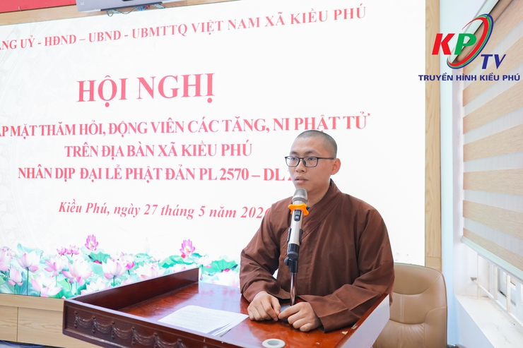 Xã Kiều Phú tổ chức gặp mặt, chúc mừng Chư tôn đức Tăng Ni và đồng bào Phật tử nhân dịp Đại lễ Phật đản Phật lịch 2570 – Dương lịch 2026- Ảnh 6.