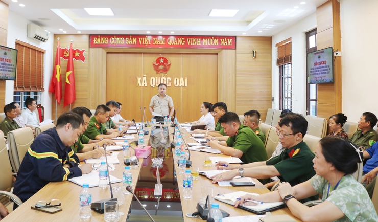 Quốc Oai rút kinh nghiệm công tác phòng cháy chữa cháy và cứu nạn cứu hộ sau vụ cháy tại Thôn Phượng Cách 3- Ảnh 1.