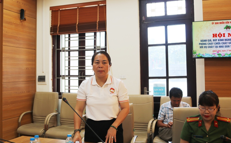 Quốc Oai rút kinh nghiệm công tác phòng cháy chữa cháy và cứu nạn cứu hộ sau vụ cháy tại Thôn Phượng Cách 3- Ảnh 13.