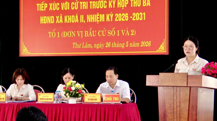 Hội nghị tiếp xúc cử tri trước kỳ họp thứ Ba HĐND xã Thư Lâm khóa II, nhiệm kỳ 2026 – 2031 tại Tổ đại biểu số 1 (Đơn vị bầu cử số 1 và số 2)- Ảnh 13.