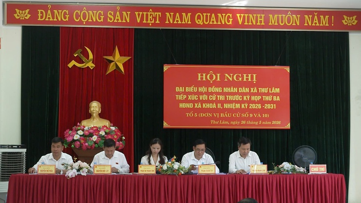 Hội nghị Đại biểu Hội đồng nhân dân xã Thư Lâm Tiếp xúc cử tri trước kỳ họp thứ Ba, Hội đồng nhân dân xã khóa II, nhiệm kỳ 2026-2031 - Tổ 5 (Đơn vị bầu cử số 9 và số 10)- Ảnh 1.