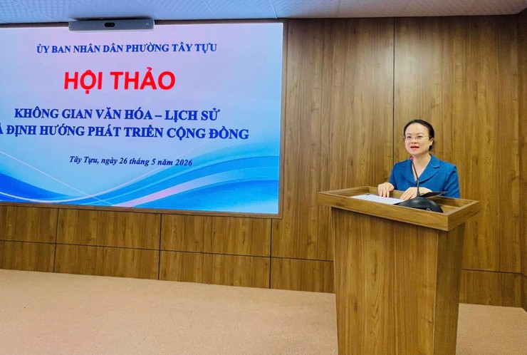 Hội thảo chuyên đề “Không gian văn hóa - lịch sử và định hướng phát triển cộng đồng tại phường Tây Tựu”- Ảnh 2.
