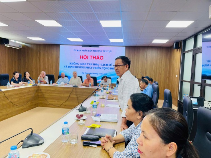 Hội thảo chuyên đề “Không gian văn hóa - lịch sử và định hướng phát triển cộng đồng tại phường Tây Tựu”- Ảnh 6.