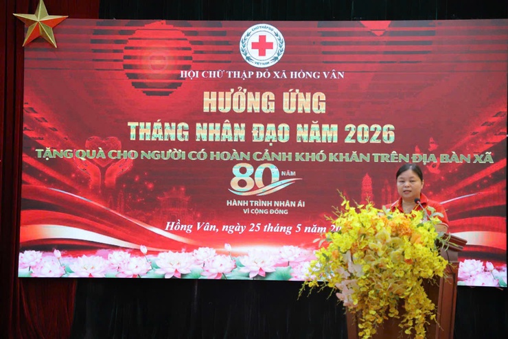 Xã Hồng Vân tổ chức chương trình hưởng ứng tháng nhân đạo năm 2026- Ảnh 3.