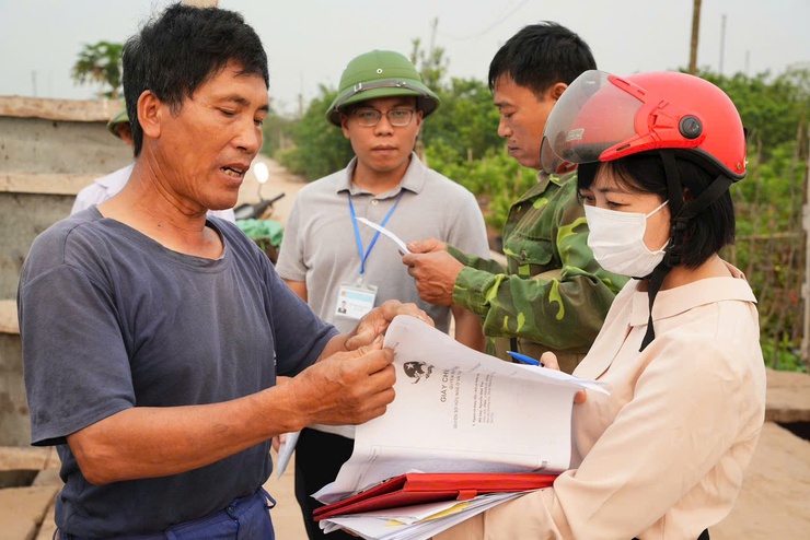 Xã Hồng Vân ban hành gần 14.000 thông báo thu hồi đất- Ảnh 1.