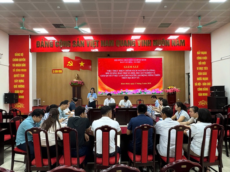 XÃ BÌNH MINH: CHĂM LO AN SINH XÃ HỘI BẰNG NHỮNG VIỆC LÀM CỤ THỂ, THIẾT THỰC- Ảnh 1.