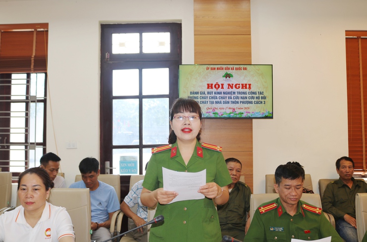 Quốc Oai rút kinh nghiệm công tác phòng cháy chữa cháy và cứu nạn cứu hộ sau vụ cháy tại Thôn Phượng Cách 3- Ảnh 3.