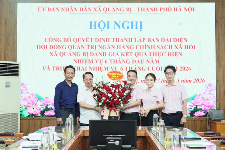 Xã Quảng Bị công bố quyết định thành lập Ban đại diện Hội đồng quản trị Ngân hàng Chính sách xã hội- Ảnh 1.