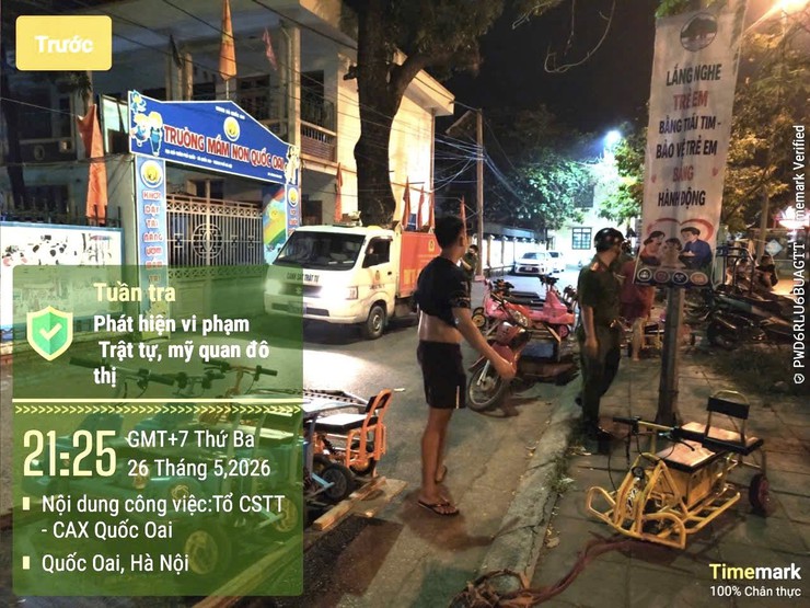QUỐC OAI KIÊN QUYẾT XỬ LÝ, CHẤM DỨT HOẠT ĐỘNG XE ĐIỆN TỰ PHÁT TẠI KHU VỰC SÂN VẬN ĐỘNG XÃ- Ảnh 2.