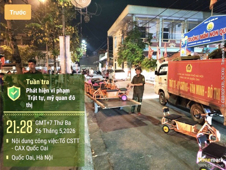 QUỐC OAI KIÊN QUYẾT XỬ LÝ, CHẤM DỨT HOẠT ĐỘNG XE ĐIỆN TỰ PHÁT TẠI KHU VỰC SÂN VẬN ĐỘNG XÃ- Ảnh 3.