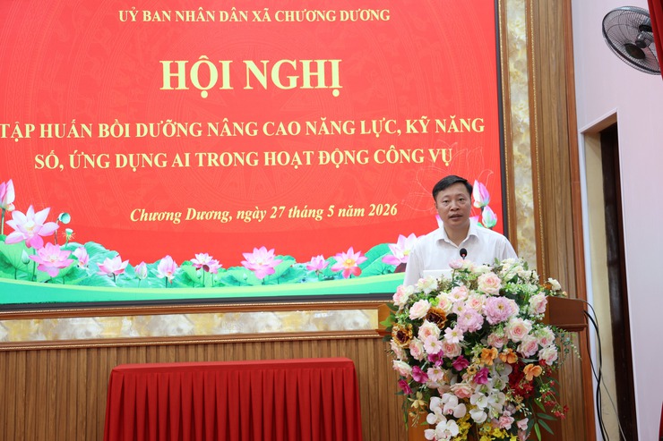 Xã Chương Dương ứng dụng trí tuệ nhân tạo,
nâng cao hiệu quả công việc
- Ảnh 1.