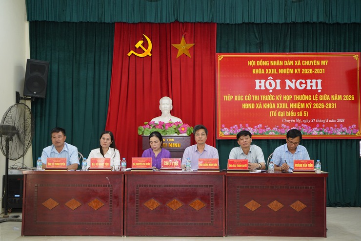 Tổ đại biểu số 5 tiếp xúc cử tri 8 thôn khu vực Châu Can- Ảnh 1.