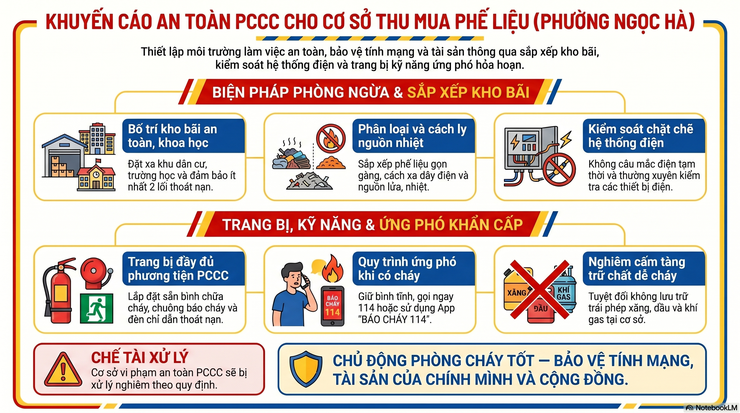 Khuyến cáo bảo đảm an toàn PCCC đối với cơ sở thu mua phế liệu- Ảnh 1.