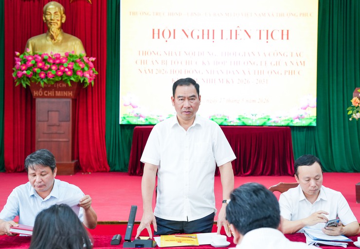 HĐND xã Thượng Phúc khóa II chuẩn bị cho kỳ họp thường lệ giữa năm 2026- Ảnh 2.