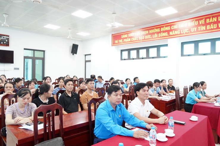 Phường Chương Mỹ tổ chức tập huấn an toàn, vệ sinh lao động và khám sức khỏe miễn phí cho đoàn viên Công đoàn- Ảnh 7.