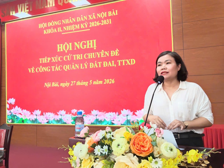HĐND xã Nội Bài tiếp xúc cử tri chuyên đề về công tác quản lý đất đai, trật tự xây dựng- Ảnh 13.