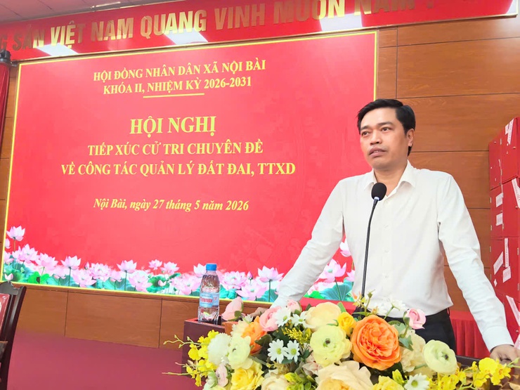 HĐND xã Nội Bài tiếp xúc cử tri chuyên đề về công tác quản lý đất đai, trật tự xây dựng- Ảnh 11.