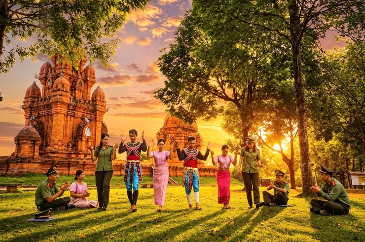 Đoàn nghệ sĩ nhiếp ảnh Công an Hà Nội thực tế tại xã Đoài Phương

- Ảnh 2.