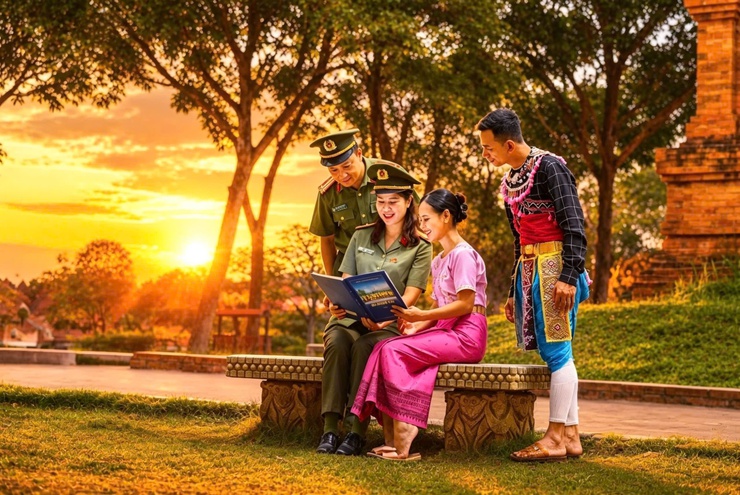 Đoàn nghệ sĩ nhiếp ảnh Công an Hà Nội thực tế tại xã Đoài Phương

- Ảnh 3.