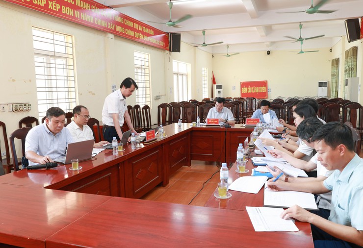 Hội nghị nghe báo cáo công tác quy hoạch tổng thể và tiến độ giải ngân vốn đầu tư công trên địa bàn xã Đại Xuyên- Ảnh 1.
