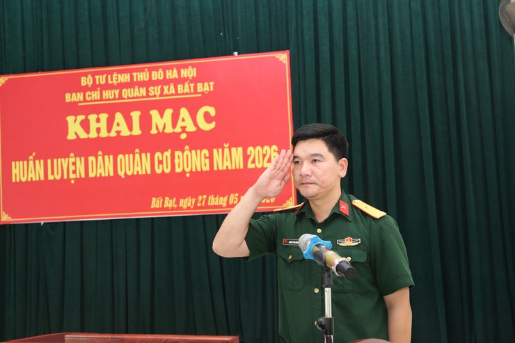 Xã Bất Bạt Khai mạc huấn luyện lực lượng Dân quân cơ động năm 2026- Ảnh 5.
