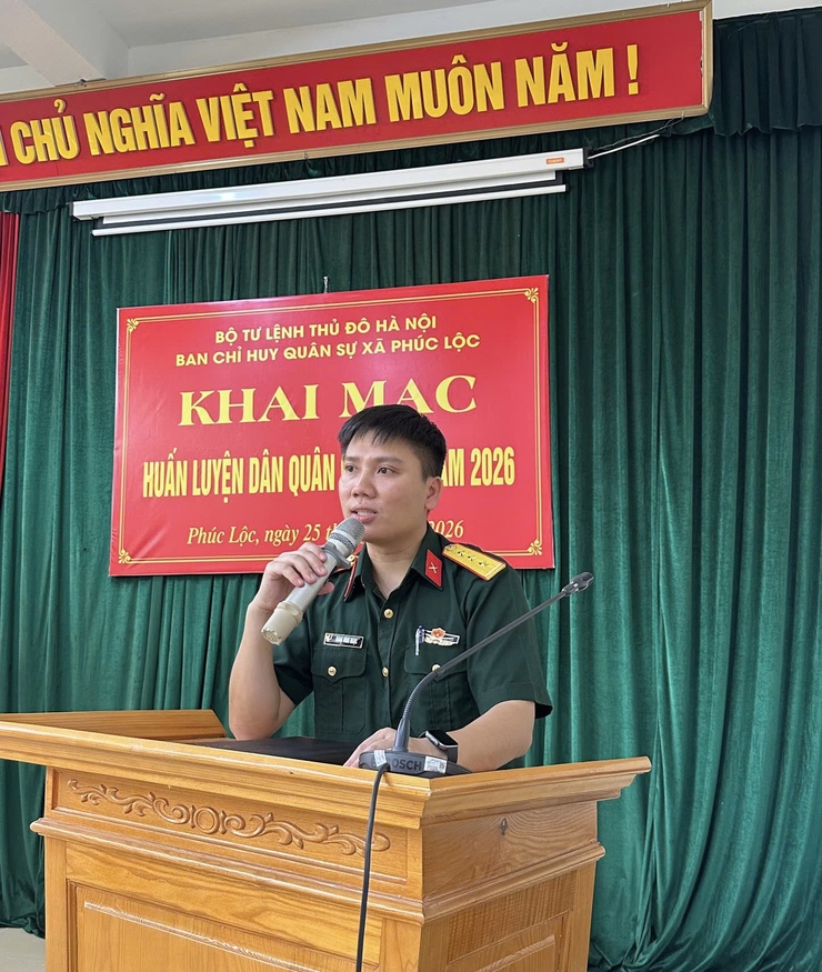 Ban CHQS xã khai mạc huấn luyện Trung đội Dân quân cơ động xã năm 2026- Ảnh 5.
