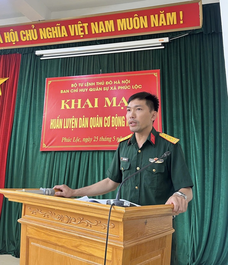 Ban CHQS xã khai mạc huấn luyện Trung đội Dân quân cơ động xã năm 2026- Ảnh 2.